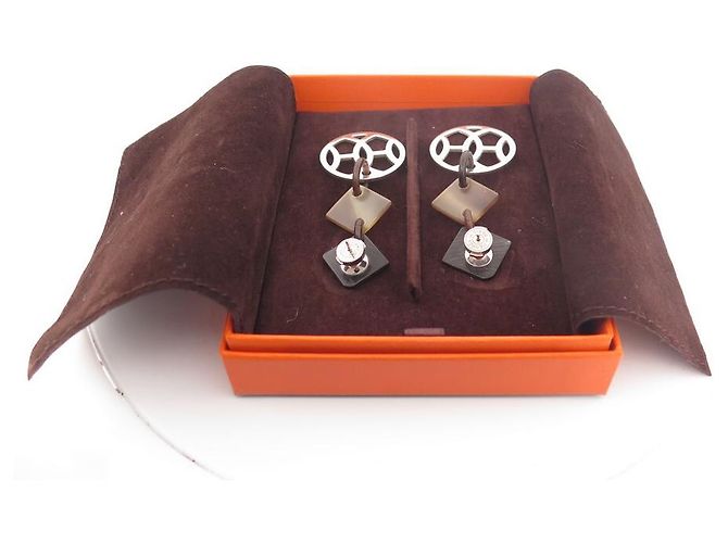Hermès ORECCHINI IN ARGENTO STERLING CON PENDENTE HERMES LIFT 925 Orecchini d'argento - vista 11