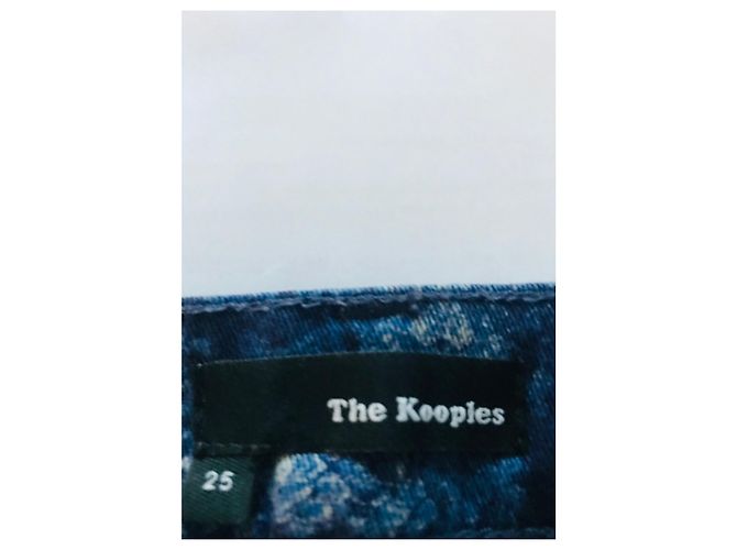 Vaqueros slim con estampado de serpiente The Kooples Azul - vista 7