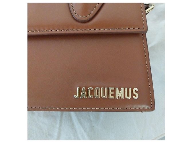 Borsa a mano Jacquemus Chuiquito in pelle marrone - vista 5
