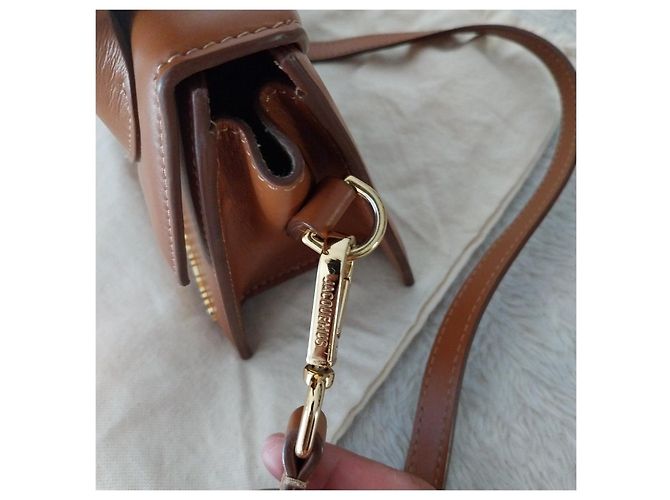 Borsa a mano Jacquemus Chuiquito in pelle marrone - vista 6
