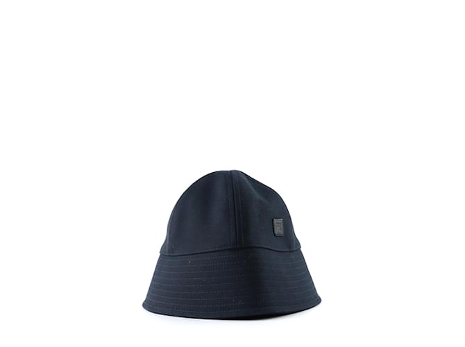 HERMÈS - Baumwollhut (Größe 59) Marineblau - Ansicht 2