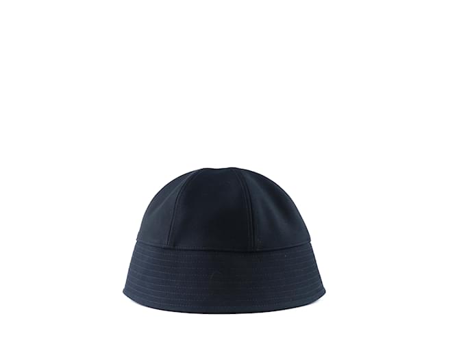HERMÈS - Baumwollhut (Größe 59) Marineblau - Ansicht 3