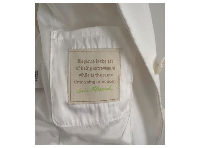 Chaqueta Louis Féraud de algodón blanca Blanco - vista 6