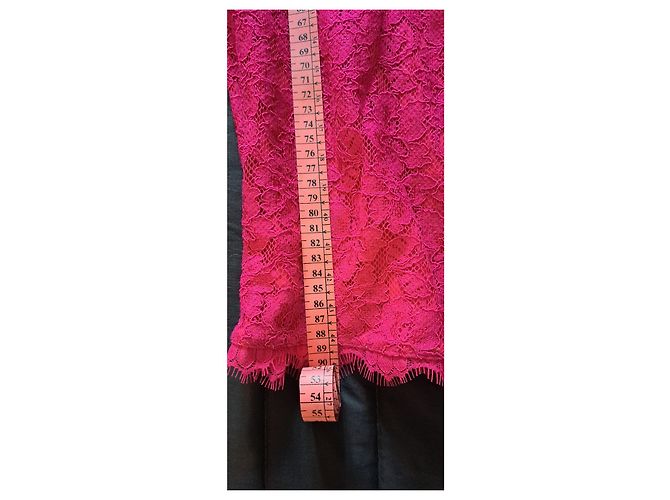 Vestido de renda Diane Von Furstenberg Fuchsia Rayon Fuschia - vista 4