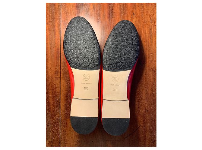 Cambon BALLERINE T40 PUNTA NERA IN VERNICE ROSSA CHANEL - vista 3