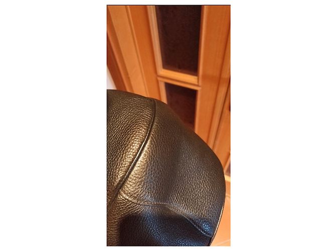 Borsa tote Prada in pelle Saffiano nera Nero - vista 14