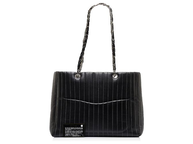 Borsa Chanel CC Mademoiselle Ligne nera Nero - vista 11
