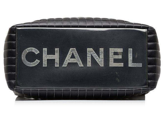 Borsa Chanel CC Mademoiselle Ligne nera Nero - vista 4