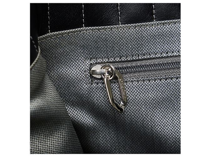 Borsa Chanel CC Mademoiselle Ligne nera Nero - vista 8