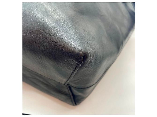 Mansur Gavriel Beuteltasche aus echtem Leder Schwarz - Ansicht 9