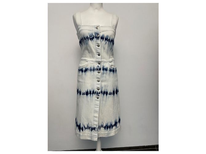 Stella Mc Cartney Stella McCartney Tie Dye Denim Kleid Blau - Ansicht 5