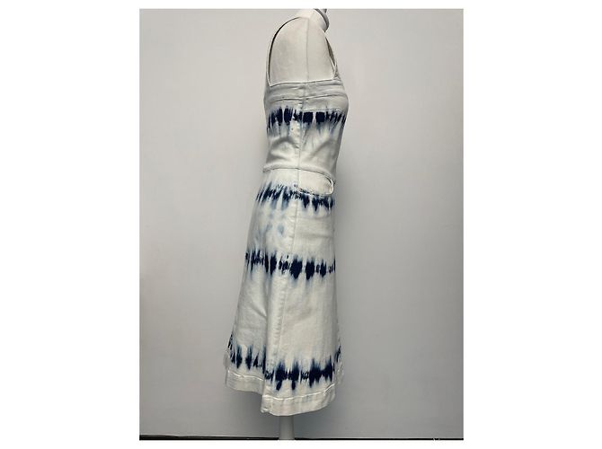 Stella Mc Cartney Stella McCartney Tie Dye Denim Kleid Blau - Ansicht 6