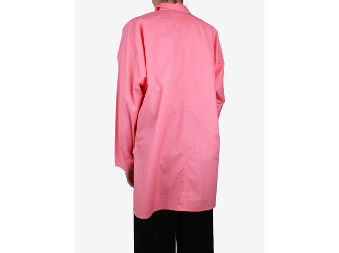 Sofie d'Hoore Camisa rosa de algodón con bolsillo - talla FR 38 - vista 2