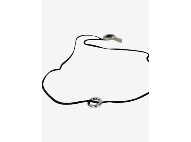 Hermès Collana con ciondolo in argento Nero - vista 3