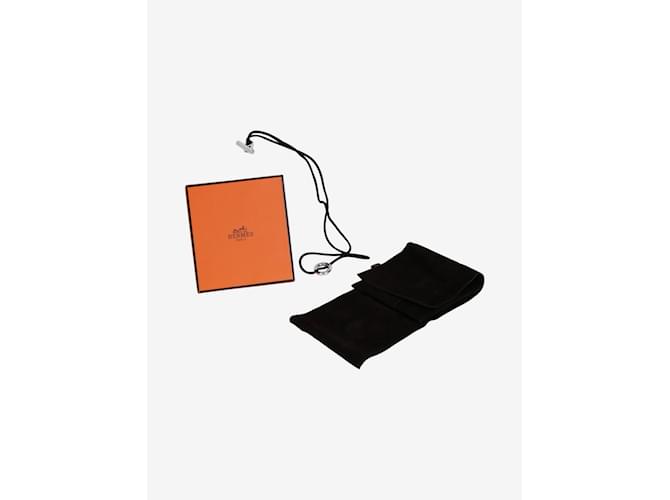 Hermès Collana con ciondolo in argento Nero - vista 5