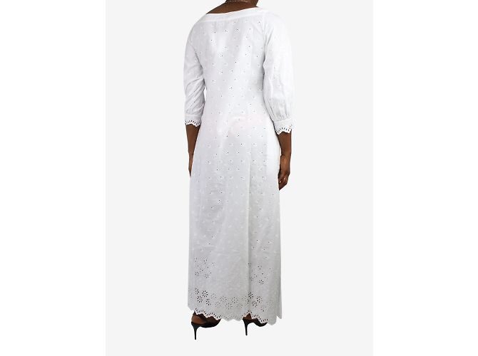 I.D. Sarrieri Weißes besticktes Kleid – Größe L - Ansicht 2
