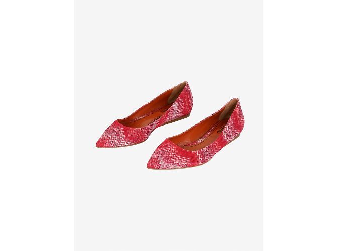 Missoni Ballerine rosse a punta a zig-zag - taglia EU 38 - vista 2