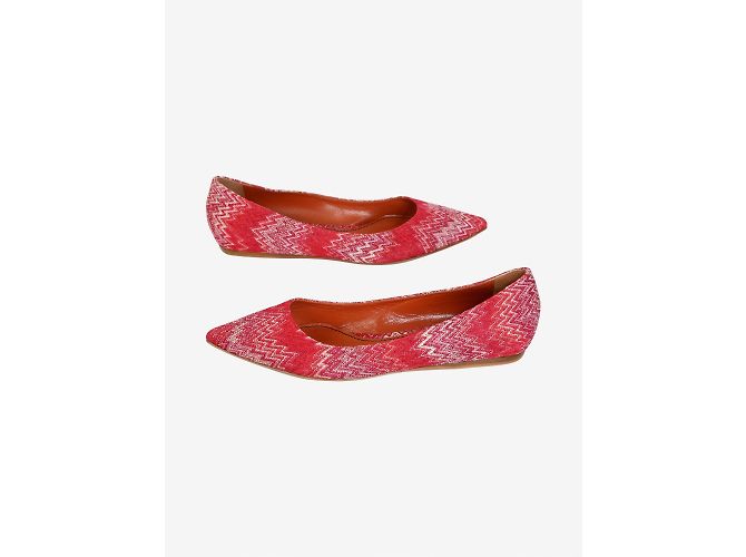 Missoni Ballerine rosse a punta a zig-zag - taglia EU 38 - vista 3