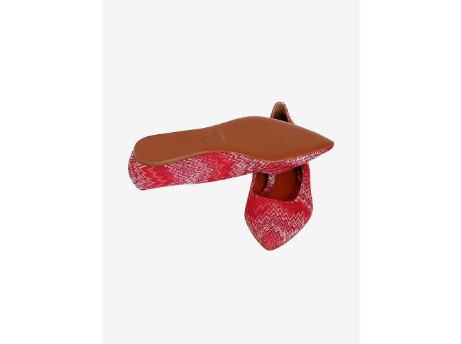 Missoni Ballerine rosse a punta a zig-zag - taglia EU 38 - vista 4