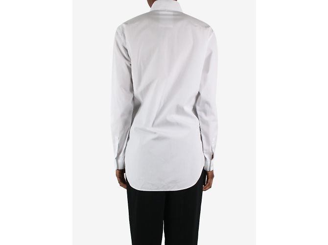 Dior Camisa blanca de algodón con botones - talla IT 38 - view 2