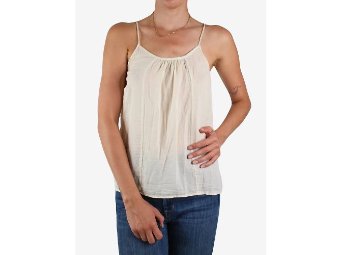 Pomandère Top crema sin mangas - talla UK 8 Crudo - vista 3