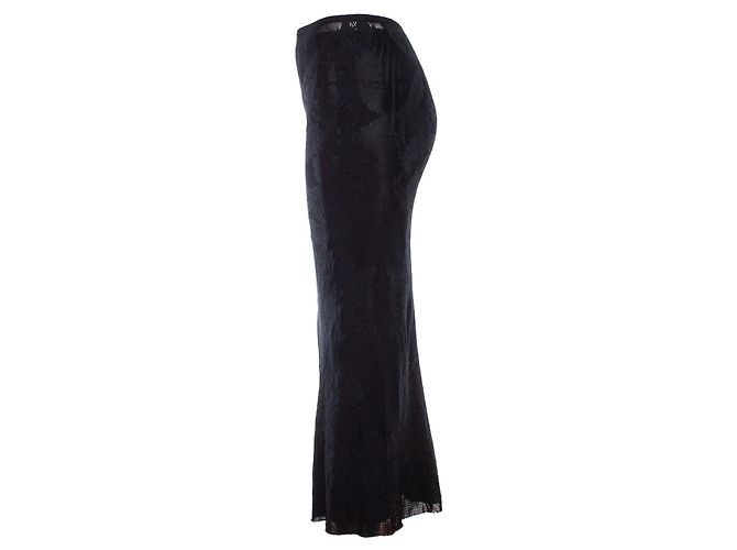 Issey Miyake Schwarzer Maxi-Spitzenrock - Ansicht 2