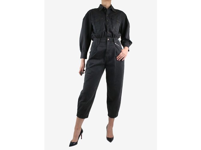 Frame Denim Mono gris plisado pernera barril - talla S - vista 3