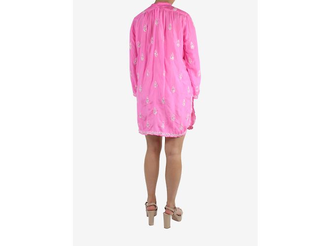Juliet Dunn Rosafarbenes, mit Pailletten besticktes Kleid – Größe Markengröße 1 Pink - Ansicht 2