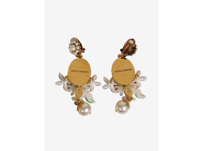 Dolce & Gabbana Boucles d'oreilles clips multi fleurs et perles - Ansicht 2