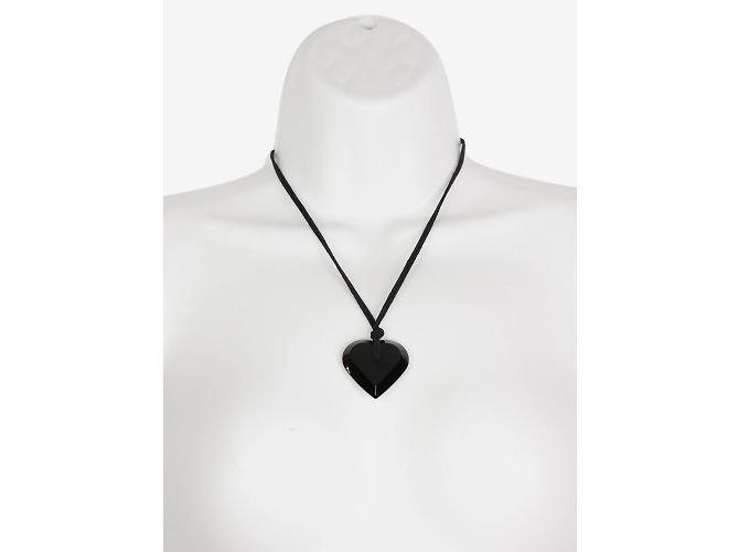 Collana cuore nero Baccarat - vista 3