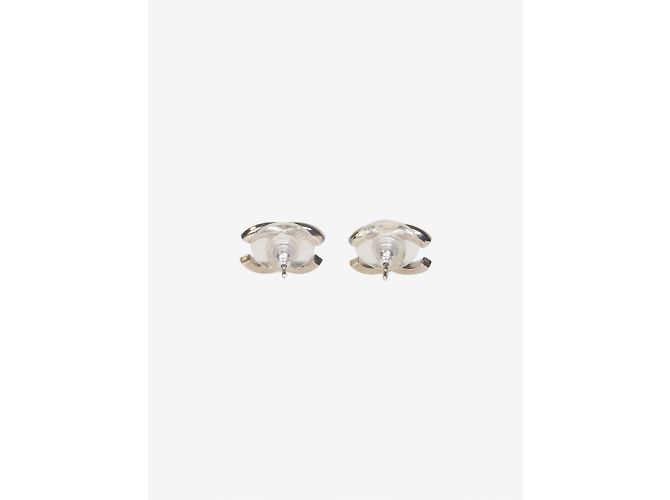 Chanel Orecchini CC iridescenti in argento - vista 2