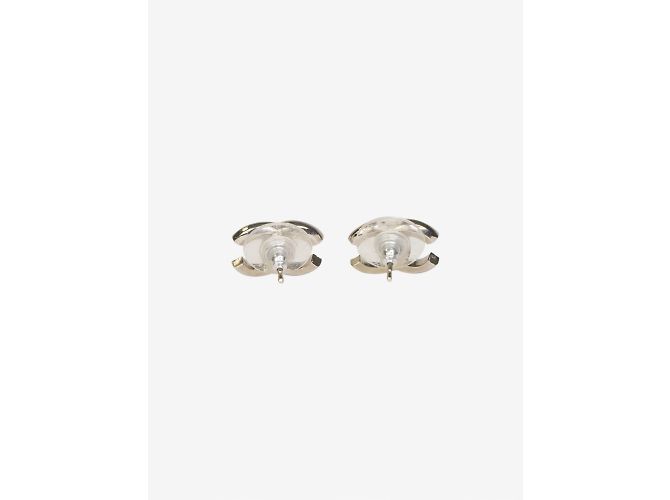 Chanel Orecchini CC iridescenti in argento - vista 3