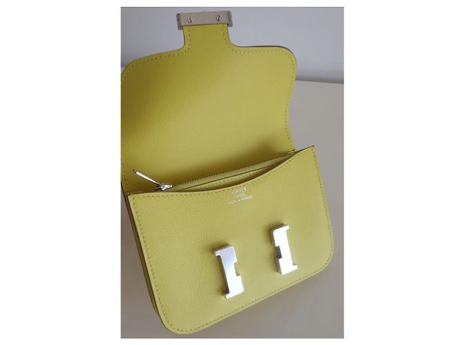 Constance Slim Hermès purse Yellow - view 2