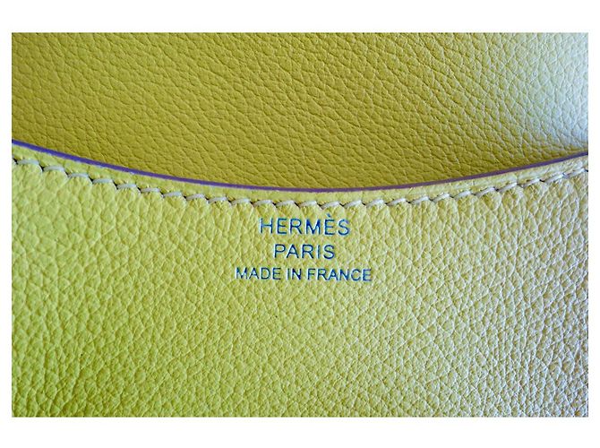 Constance Slim Hermès purse Yellow - view 8