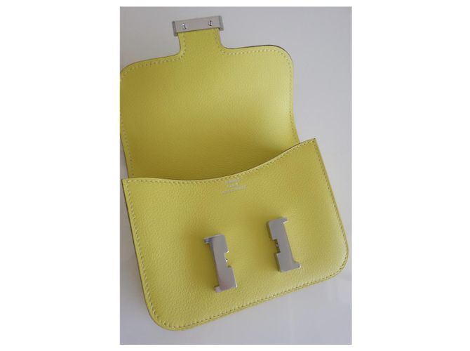 Constance Slim Hermès purse Yellow - view 9