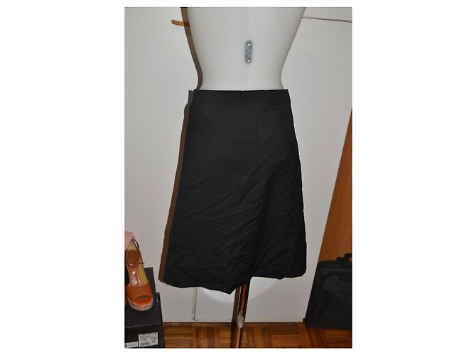 Falda de lana negra Isabel Marant Negro - vista 2