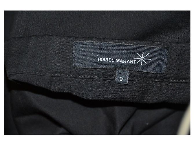 Falda de lana negra Isabel Marant Negro - vista 3
