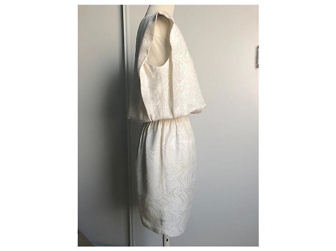 Courreges Vintage Courrèges-Kleid Aus weiß - Ansicht 2