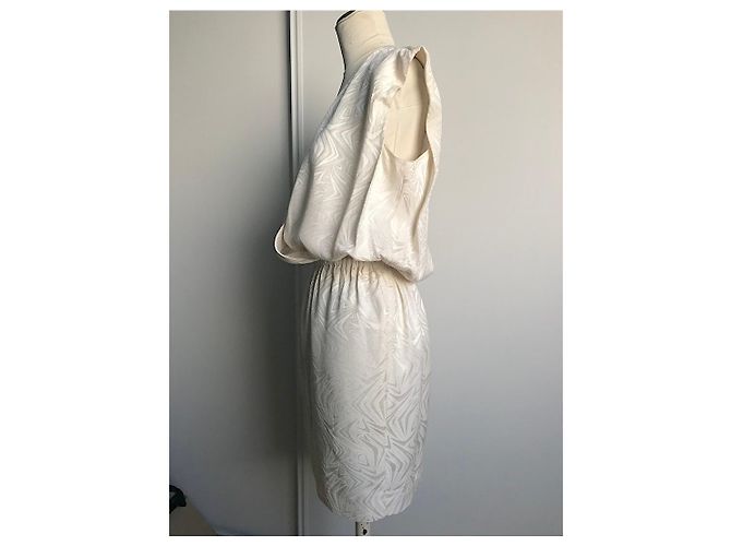 Courreges Vintage Courrèges-Kleid Aus weiß - Ansicht 4