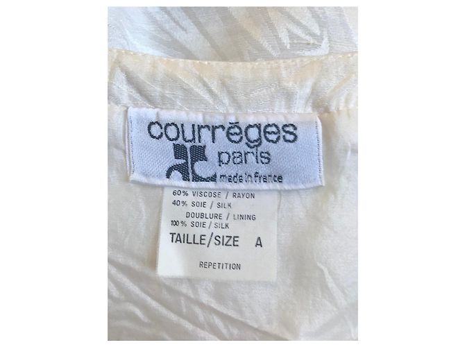Courreges Vintage Courrèges-Kleid Aus weiß - Ansicht 5