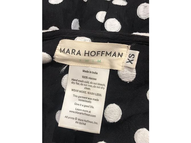 MARA HOFFMAN Mono T.Internacional XS Viscosa Negro - vista 4