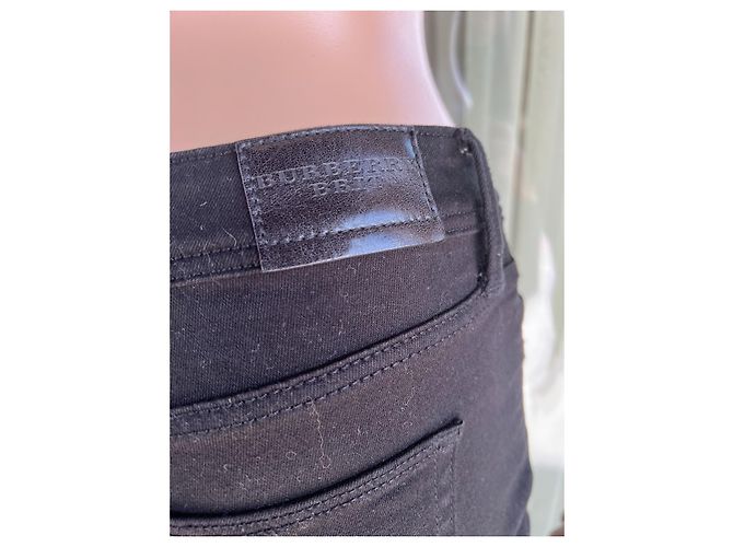 Burberry Brit Skinny Low Rise Jeans Black Denim Size 26 - view 2