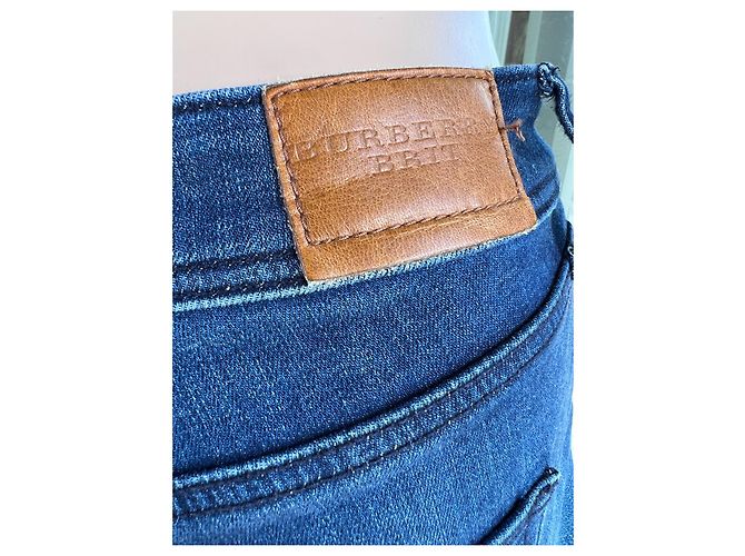 Vaqueros Burberry Brit Skinny de Tiro Bajo Azules Denim W26 - vista 5