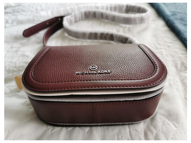 Borsa a tracolla Michael Kors in pelle rosso scuro Bordò - vista 11