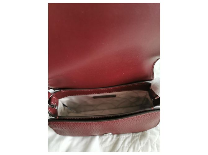 Borsa a tracolla Michael Kors in pelle rosso scuro Bordò - vista 13