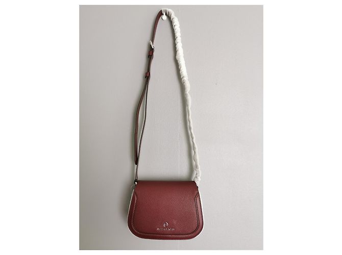 Borsa a tracolla Michael Kors in pelle rosso scuro Bordò - vista 16