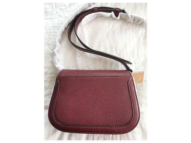 Borsa a tracolla Michael Kors in pelle rosso scuro Bordò - vista 2