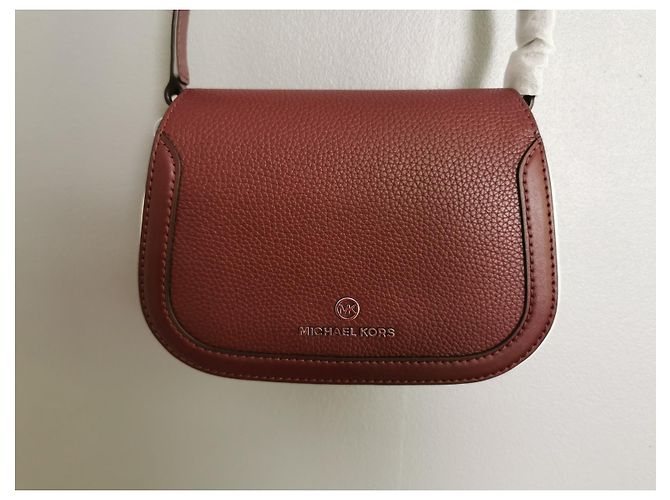 Borsa a tracolla Michael Kors in pelle rosso scuro Bordò - vista 4