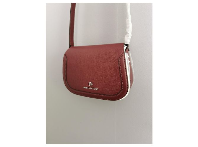 Borsa a tracolla Michael Kors in pelle rosso scuro Bordò - vista 6