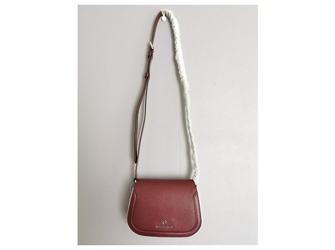 Borsa a tracolla Michael Kors in pelle rosso scuro Bordò - vista 7